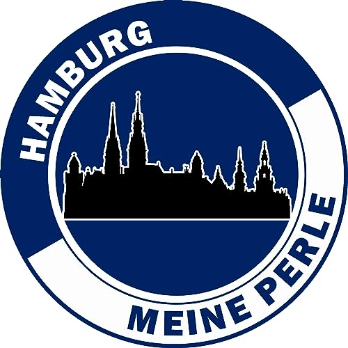 Essbarer Tortenaufleger Hamburg Meine Perle // Kuchendekoration Hansestadt Hamburg (Oblatenpapier)