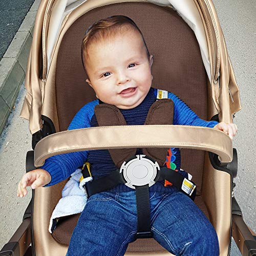 Baby Stroller in 2020,Hot Mom Baby Carriage with Adjustable Seat Height Angle and Four-Wheel Shock Absorption,Reversible,High Landscape and Fashional Pram,Gold