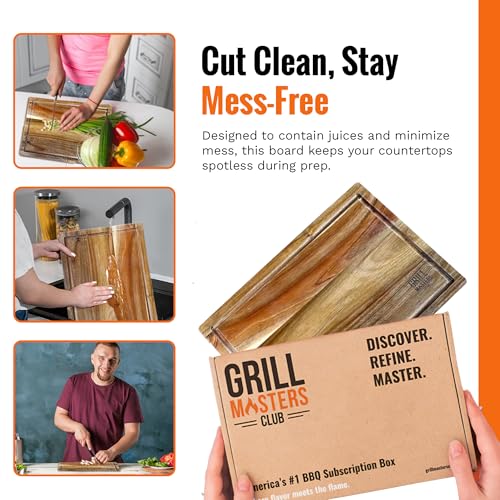 Tabla de cortar de madera Acacia Grill Masters Club miniatura 4