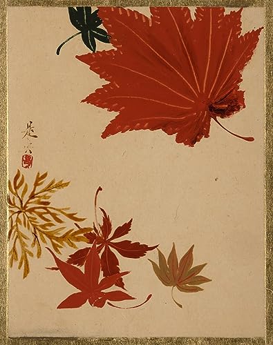 Lienzo Hojas de arce de Shibata Zeshin para decoracion de comedores y dormitorios modernos