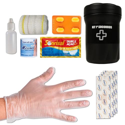 Kit Sobrevivência Atack One Completo Com 8 Potes, Diversos, Higiene, Costura, Primeiros Socorros, So