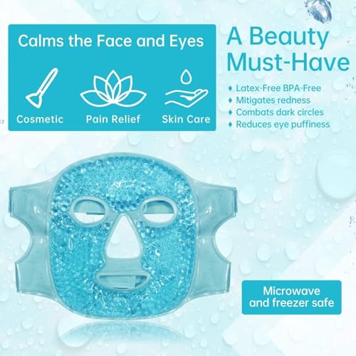 Image of Anti-Fog Full Face Shield Upgraded, Impact & Wind Resistant Cycling Mask with Adjustable Fit, Transparent Protection for Outdoor & Kitchen Use, Heat & Blue Light Blocking
