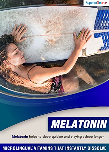 Superior Source Melatonin 5 Mg, Under The Tongue Quick Dissolve Sublingual Tablets, 60 Ct, With Chamomile, Natural Sleep Support, Sublingual Melatonin, For Adults, Non-Gmo #TOP3