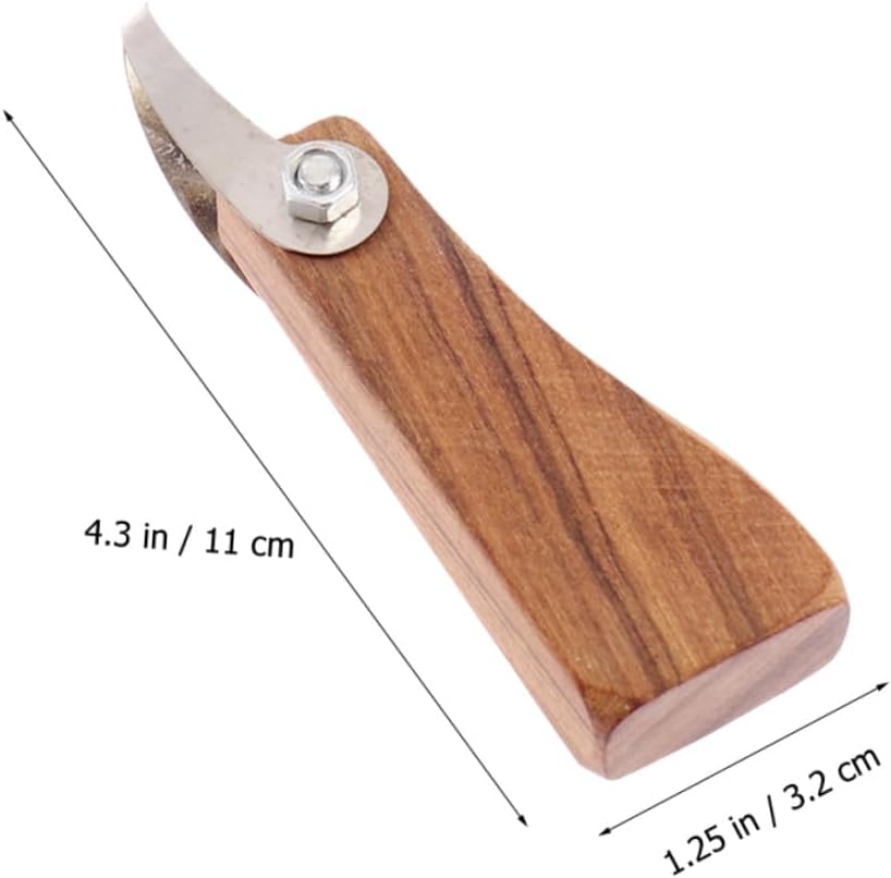 HAKIDZEL Multifunction Metal Carving Cutter Pottery Tool with Wood Handle Clay Sculpture Hand Tool for Precise Trimming and Detailing in DIY Pottery and Clay Art