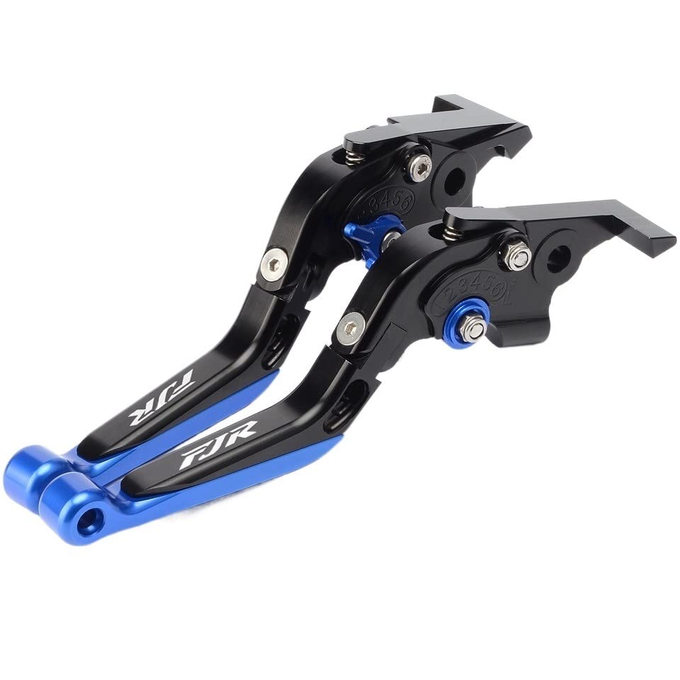 Z For Yamaha FJR1300 FJR 1300 2004-2017 2008 2009 2013 2014 2015 2016 BlackTitanium CNC Palanca de Embrague de Freno de Motocicleta Plegable X (Color : Black-Red)