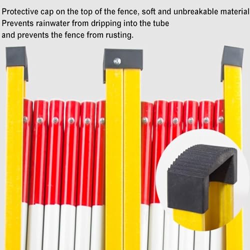 Barrera de tráfico retráctil portátil: Barrera metálica expandible para Control rápido de Acceso a entradas de vehículos, Seguridad Vial y soluciones para la gestión de m