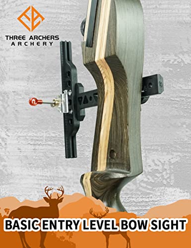 Three Archers Recurve Bow Sight T Shape Archery Shooting Target Sight Adjustable Bow Sight Archery Target Tools Accessories #TOP2
