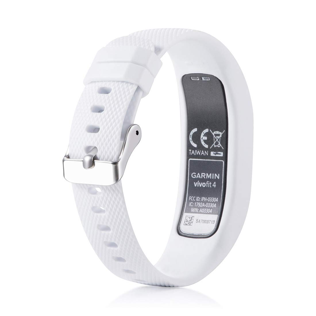 Huwokxix Watch Strap Compatible with Garmin vivofit 4,Adjustable Silicone Sports Strap Replacement Band for Garmin vivofit 4 (Purple+white+red - Image 2