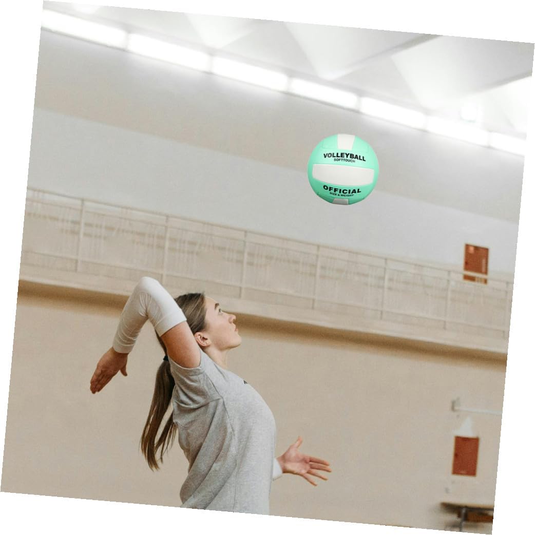 GLEAVI 2pcs Soft Volleyball Size 5 for Adult Training and Match, Machine-Stitched Explosion-Proof Indoor and Outdoor Beach Volleyball Practice Ball