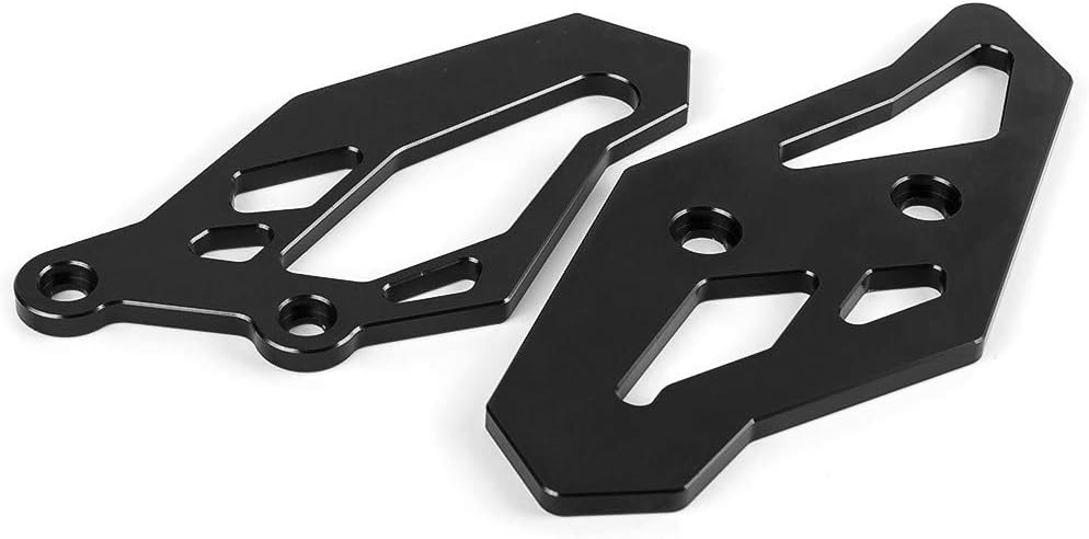 For Yamaha R3/MT25/MT03 2015-2018 2015-2018 For Yamaha R25 2013-2018 Motorcycle Accessories CNC Aluminum Footrest Rearset Plate Guard (Black)