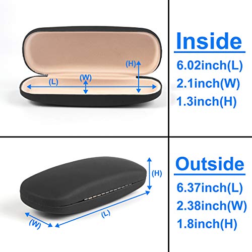 Image of RayLove Unisex Hard Shell Eyeglasses Cases, Protective Case For Glasses