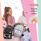Back2Fun - Plecak szkolny mini 5L dla chłopców i dziewcząt, lekki, z praktycznymi przegrodami, świetny wybór do przedszkola i dziecka, Czarny (Black), 195 x 95 x 265 mm