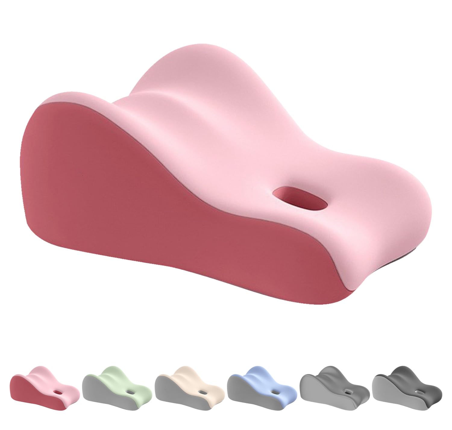 CEWIFO Sweet Surrender Couples Pillow 2025 New Butt Cushion For Couples Low Profile Design Wedge Pillow Memory Foam Provides Waist And Neck Support Recovers After Impact (Pink)