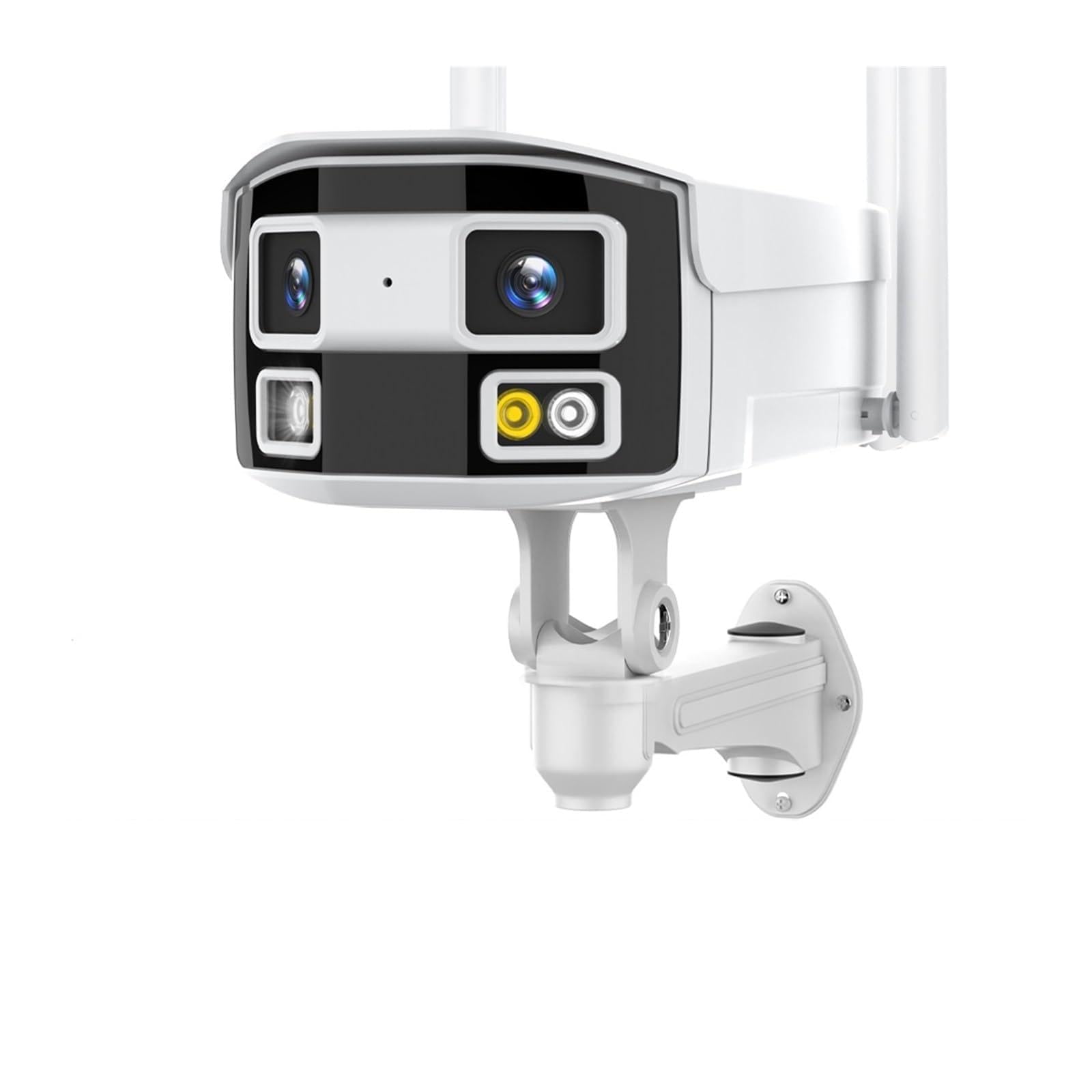 Kamera monitoringowa, Kamera IP 4K 8MP 180° szeroki widok Zewnętrzna kamera monitorująca Wi-Fi Kolorowa kamera noktowizyjna 4MP z dwoma obiektywami CCTV Ochrona bezpieczeństwa, Bezpieczeństwo, Zabezp