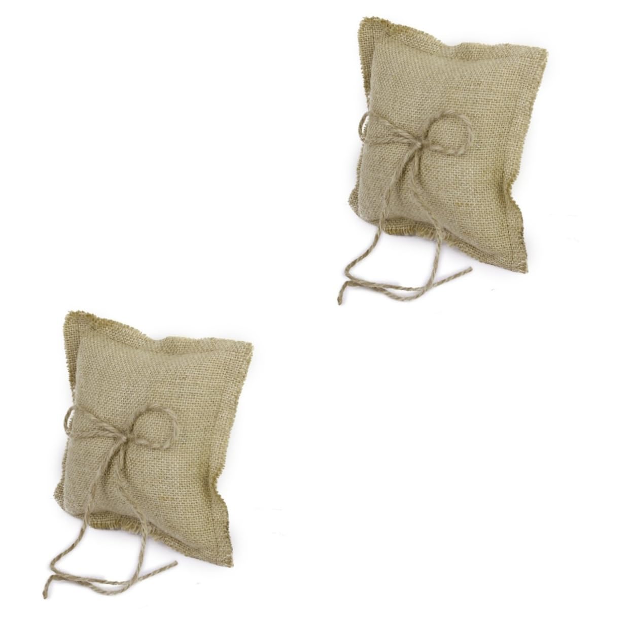 Almohada para anillo de bodas con doble corazón PRETYZOOM cojín de alianzas para novia pack de 2