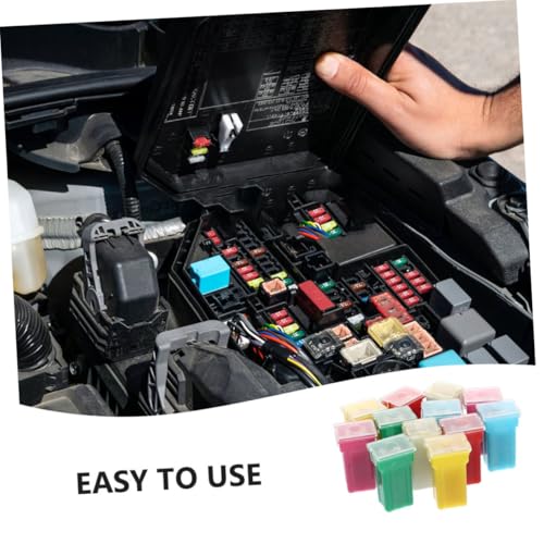 Kit Automotriz de 12 Fusibles para Vehículos de 12 V - 24 V: 20 A, 25 A, 30 A, 40 A, 50 A y 60 A, Compatible con Autos, Camiones, Vehículos Recreativos y Barcos miniatura 7