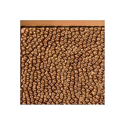 FASÄDE Hammered Decorative Vinyl Backsplash Panel in Antique Bronze (6X6 Inch Sample)