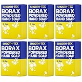 Banner Chemical Smooth-Tex Borax Powdered Hand Soap - Heavy Duty Industrial Hand Wash - Removes Grease, Grime and Oil from Hands for Mechanics & Industrial Workers, Compare to Boraxo - 5 lbs (6 Pack)