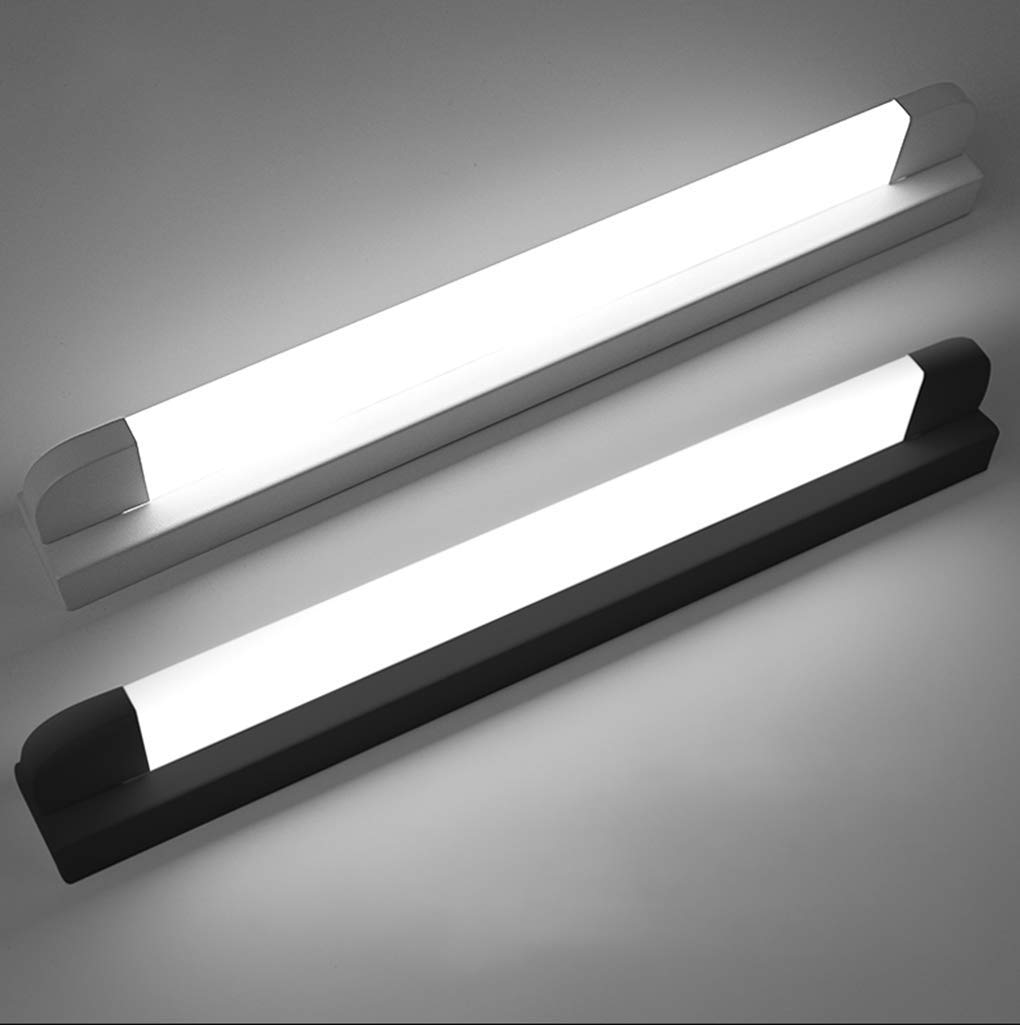 Lampka nocna LED do szafki z białym lustrem, 56 cm, nowoczesna i łatwa w użyciu, styl nordycki lampa łazienkowa, bez migotania, lampa do makijażu, lampa ścienna, bl