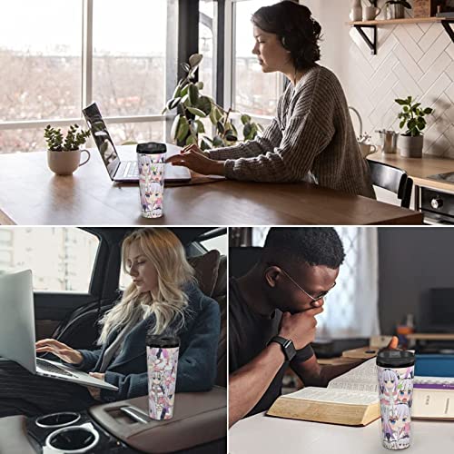 Splawn Anime Miss Kobayashi's Dragon Maid Kanna Kamui Collage Tumbler Coffee Cups Double Insulated With Lid For Ice Drink Hot Beverage #TOP6