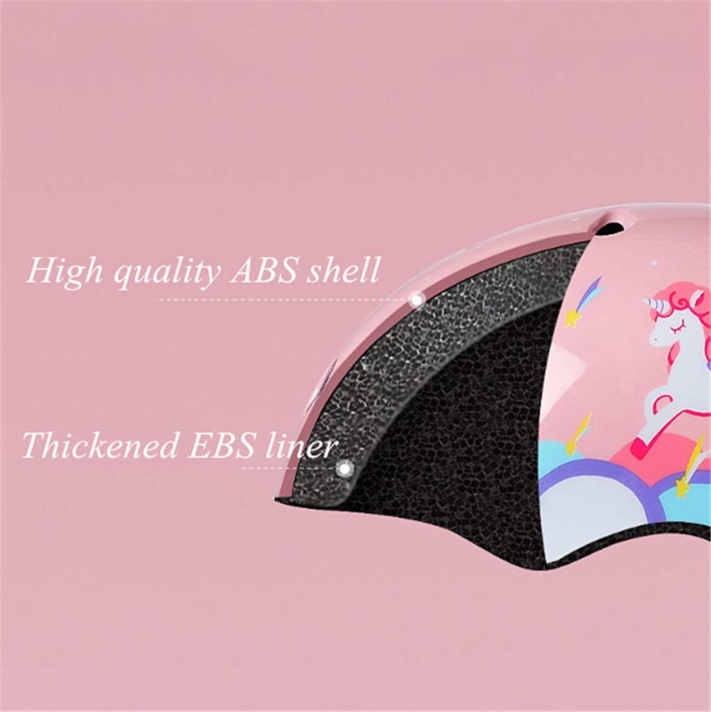 Casque de vélo pour enfant - Licorne - Réglable - Pour fille de 7 à 14 ans - Protection