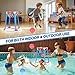 KAISASA Pool Basketball Hoop with 4 Balls and Pump, Floating Pool Toy Ages 3+, Outdoor Toys for Swimming Pool Basketball Games, Water Summer Toy for Kids Adults Family Party