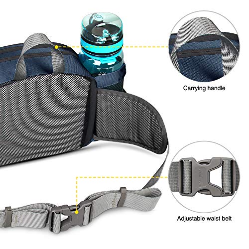 image for WATERFLY Fanny Pack with Water Bottle Holder Hiking Waist Packs for Wa