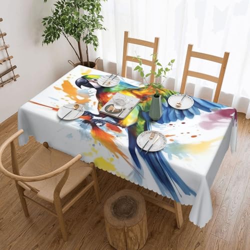 LHBWCVN Flying Parrot Tischdecke 137 x 183 cm