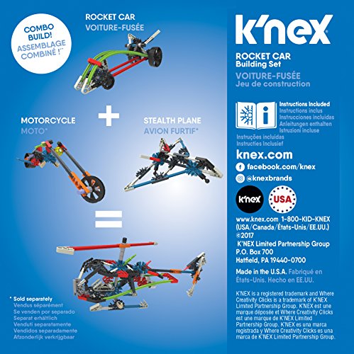 K'nex - Rocket Car Building Set 74 Pieces For Ages 5+ Construction Education Toy #TOP1