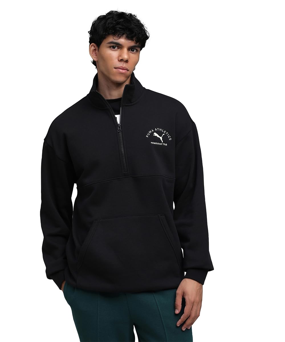 puma | Class Men's Half Zip Sweater | Black | M-picture-42