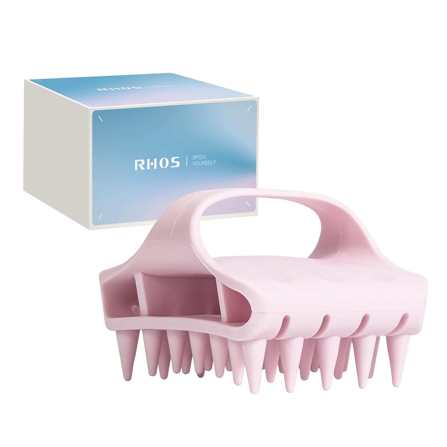 RHOS Shampoo Brush - Soft Silicone Scalp Massager for Dandruff