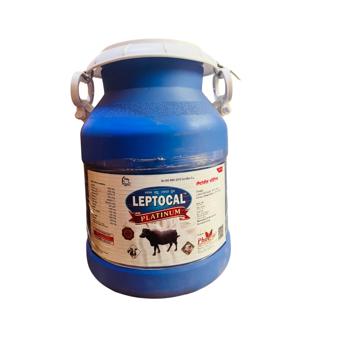 Phoenix Leptocal Platinum | Liquid Supplement of Calcium,Phosphorus,Vitamin D3,B12,A,H,LEPTADENIA & SHATAVARI for Animals (20 litre) (B0D1FL5NZX) Amazon Price History, Amazon Price Tracker