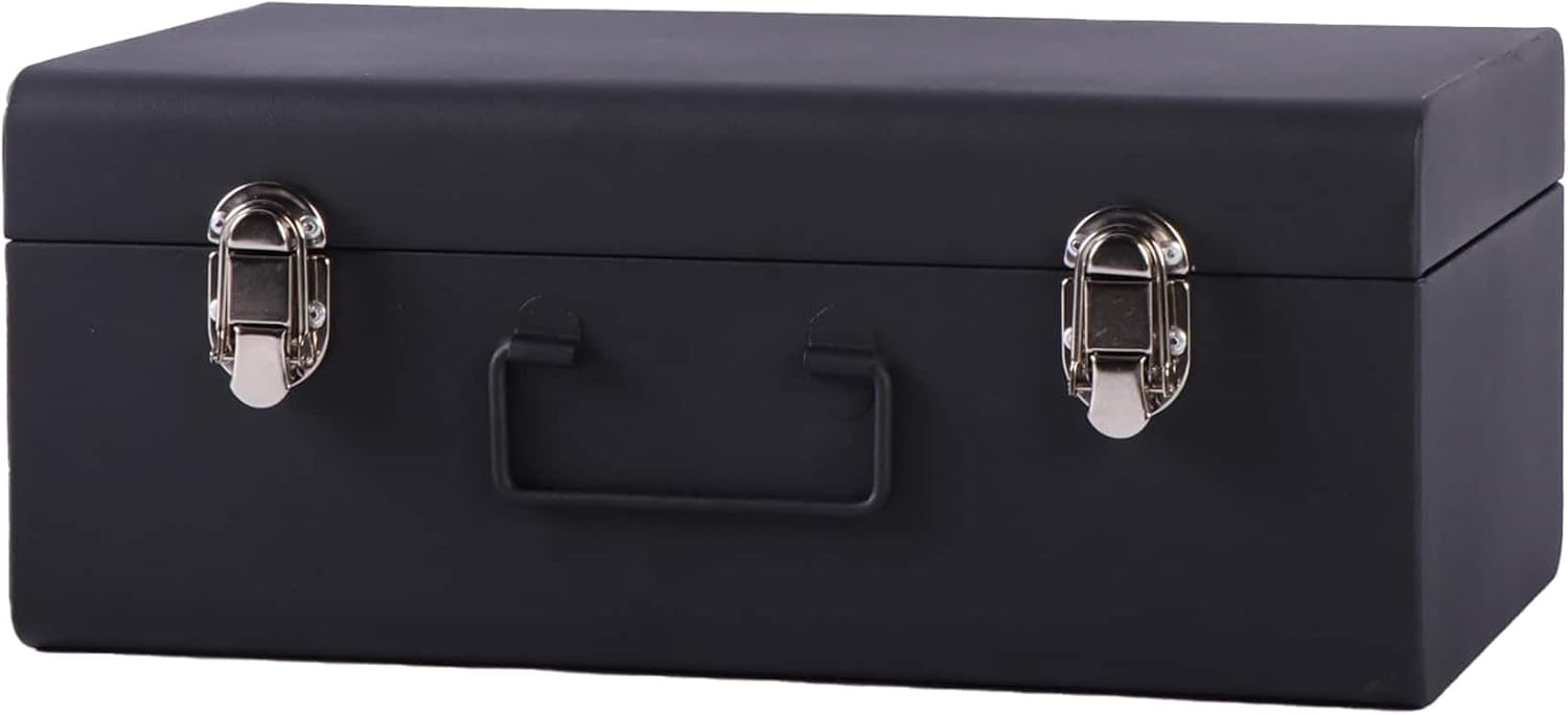 Artist's Loft Black Large Metal Storage Box, 6 Pack