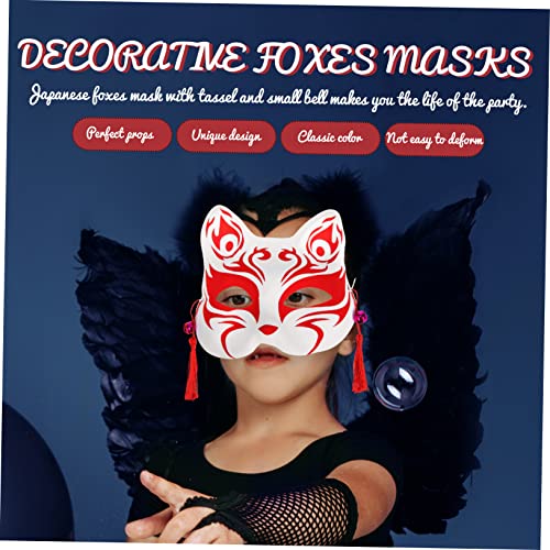 GAFOKI 6 Pçs Função Decoração De Mão De Gato E Máscaras Vermelhas Favores Borla Delicada Raposa Supr