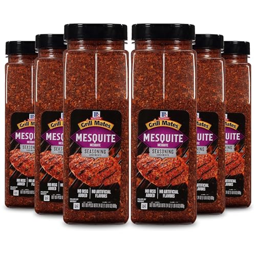 McCormick Grill Mates Mesquite Seasoning, 24 oz (Pack of 6) - Six 24 Ounce Containers of Mesquite BBQ Spice, Versatile Use in Marinades, Meats, Dressings and More