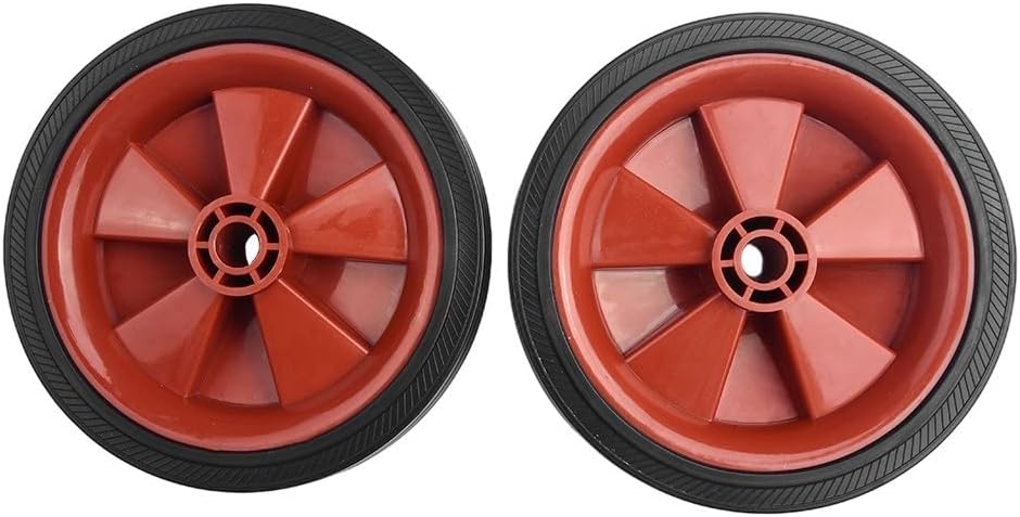 2PCS Air Compressor Wheels, Air Compressor Caster Wheel Replacement Absorption Non-Slip 5-6inch Shockproof for Air Pumps, Oil-Free Machines(6inch)