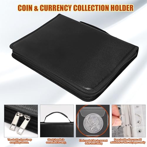 Porta Colección de Monedas Yamahiko con 466 Bolsillos Ignífugos miniatura 4