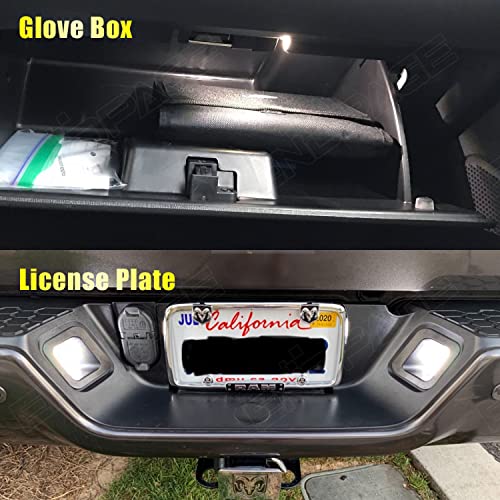 Kit de 12 luces LED interiores para Dodge Ram 2009-2018 miniatura 5