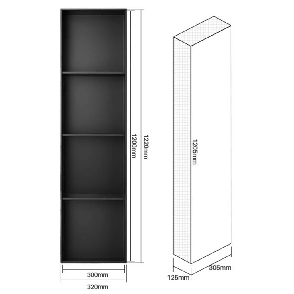 Estante de ducha de acero inoxidable, impermeable, para champú y artículos de tocador, fácil instalación, color negro, 32 x 12 x 12,5 cm, para ahorrar espacio