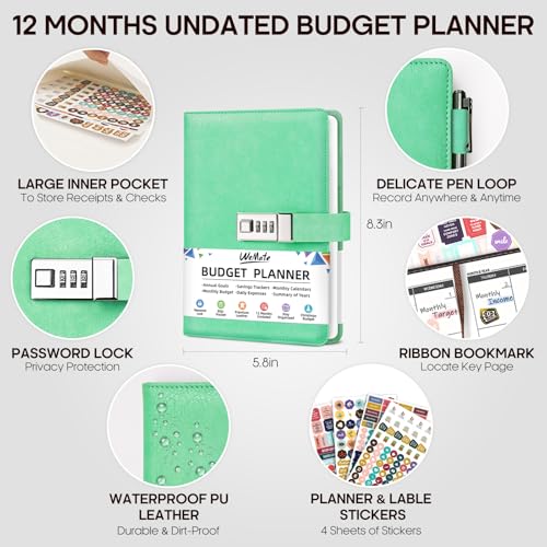 50% Off WEMATE Locking Budget Planner & Expense Tracker - Image 4
