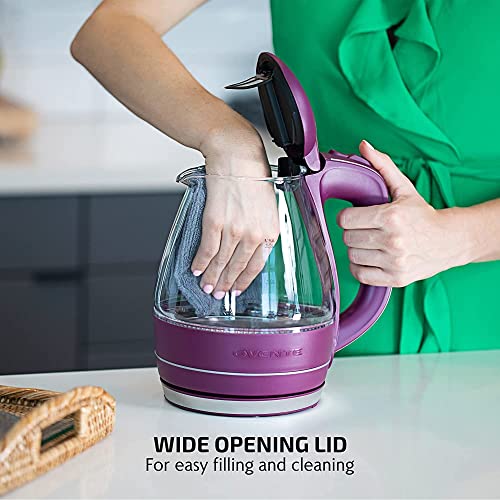 OVENTE Glass Electric Kettle Purple thumbnail 8