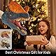 CreepyParty Dinosaurier Handpuppen Dino Spielzeug Latex Raptor Realistische Puppe Weicher Tierkopf Gummispielzeug Set T Rex Puppe Tyrannosaurus Dilophosaurus Triceratops 3er Pack