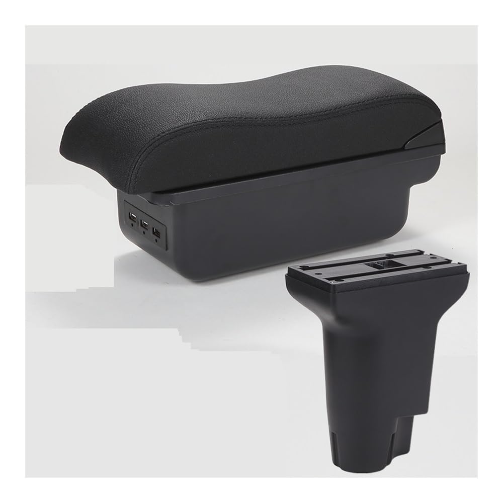 Aierdeyp B2 Black Line 3Usb Car Armrest Box For Fiat 500 2012-2023 2024 2025