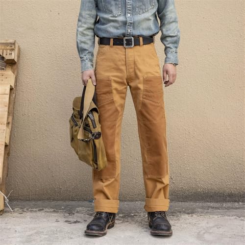 Red Tornado Two-Tone Derrickman 14oz Duck Canvas Overalls2
