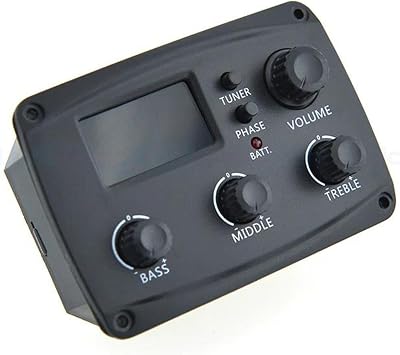 3 Band Acoustic Guitar Pickup EQ Preamp With Digital Proceeding Tuner Equalizer With Tuner Guitar Accessories Acoustic guitar pickup accessories
