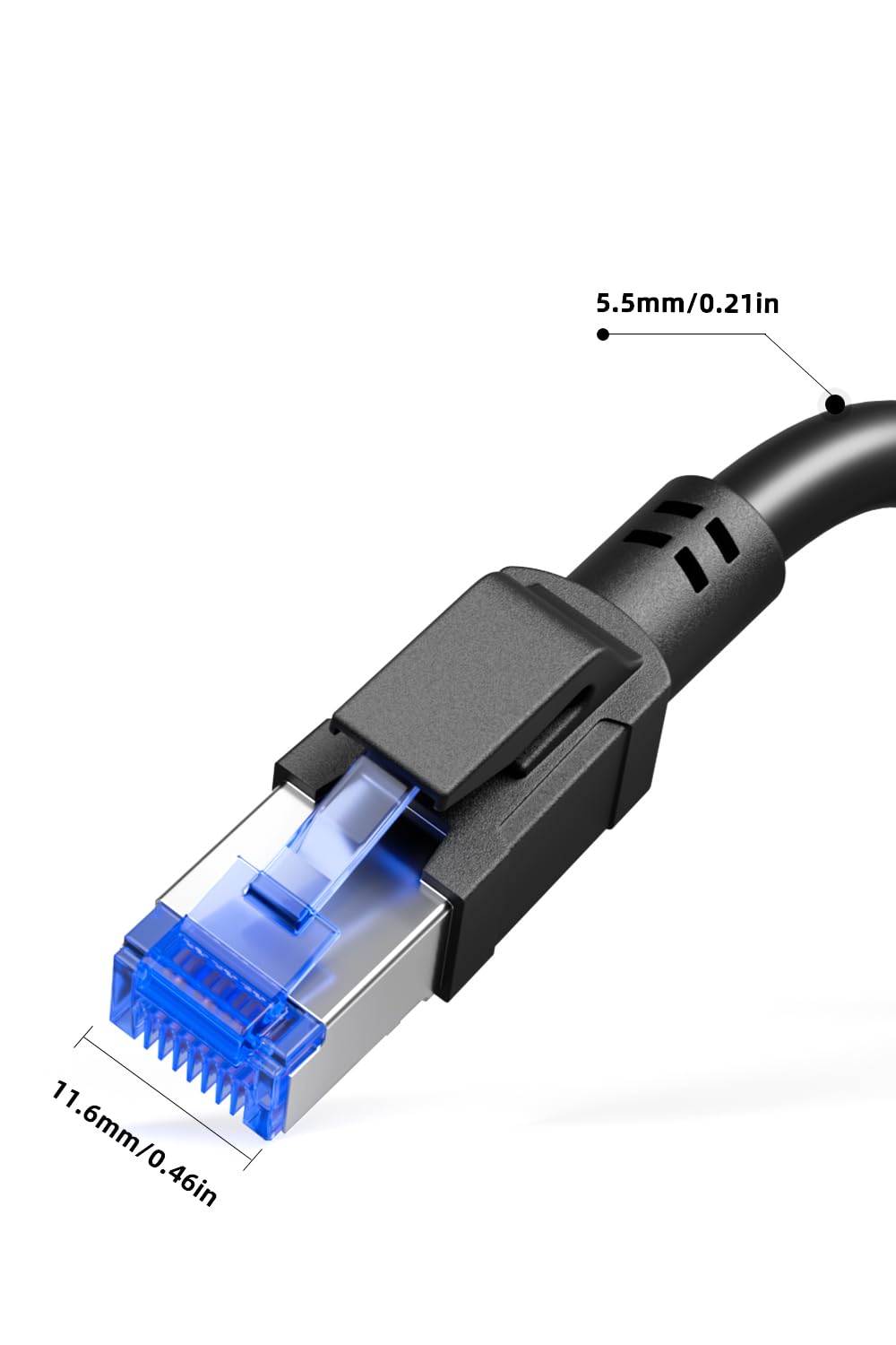 Ercielook Lan-kabel 4m, snel Cat8-netwerkkabel voor binnen en buiten, 40 Gbit/s gevlochten patchkabel met RJ45-stekker voor router/gaming/modem Ercielook Lan-kabel 4m, snel Cat8-netwerkkabel voor binnen en buiten, 40 Gbit/s gevlochten patchkabel met RJ45-stekker voor router/gaming/modem