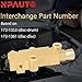PV2 Brake Proportioning Valve Disc/Drum, Disc Front Drum Rear Brake, Brass 172-1353 PV71 Combination Valve Fit for GM Ford Chevy Street Rod Classic Car & Truck