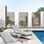Elevens Outdoor Privacy Screen, Patio Privacy Screen with Stand Decorative Metal Panels for Backyard Balcony 72" H×44" W, Corten Steel(Web)