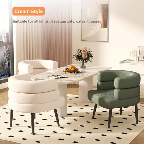 Comfy Single Sofa Chair with C Backrest, Armchair for Living Room & Bedroom, Stylish Black/Golden Legs, Soft Sponge Reading Chair for Balcony & Home Decor