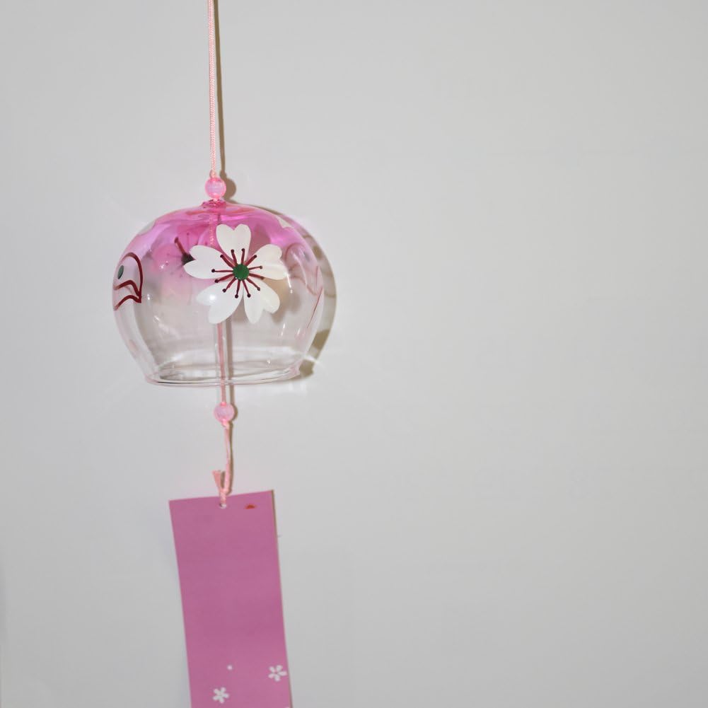 6-Piece Pack Wind Bell Japanese Wind Chimes with Hand Painted Drawings